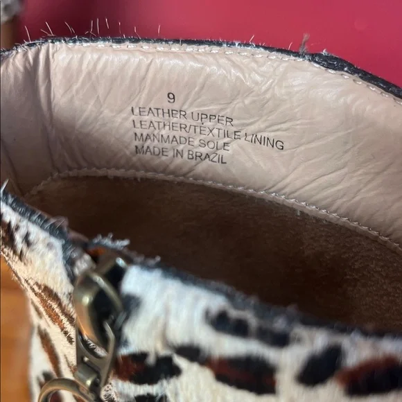 Worn once Able Leopard Print leather Ankle Boots - Picture 9 of 15